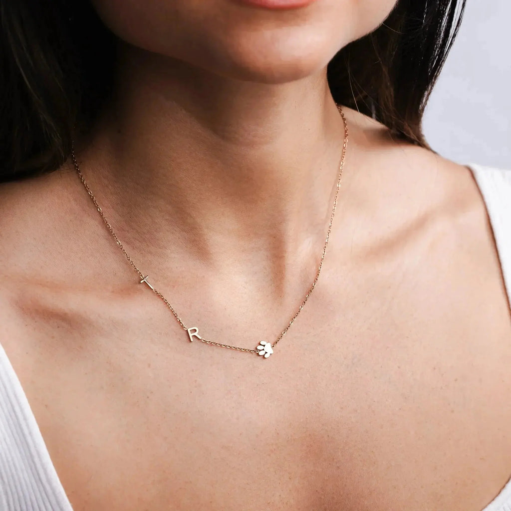 Collier Personnalisé avec Initiale Latérale — photo 5